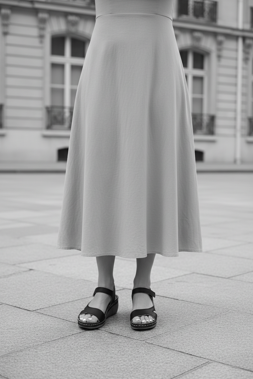 Sandales compensées femme, style parisien AYLViA