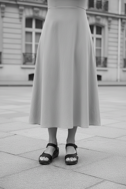 Sandales compensées femme, style parisien AYLViA